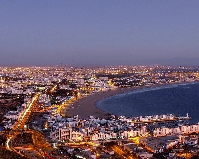Explorez la Kasbah d'Agadir en téléphérique a la nuit