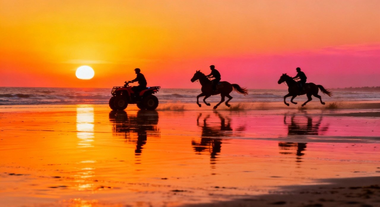 Agadir/Taghazout : Quad Bike & Horse Ride On The Beach